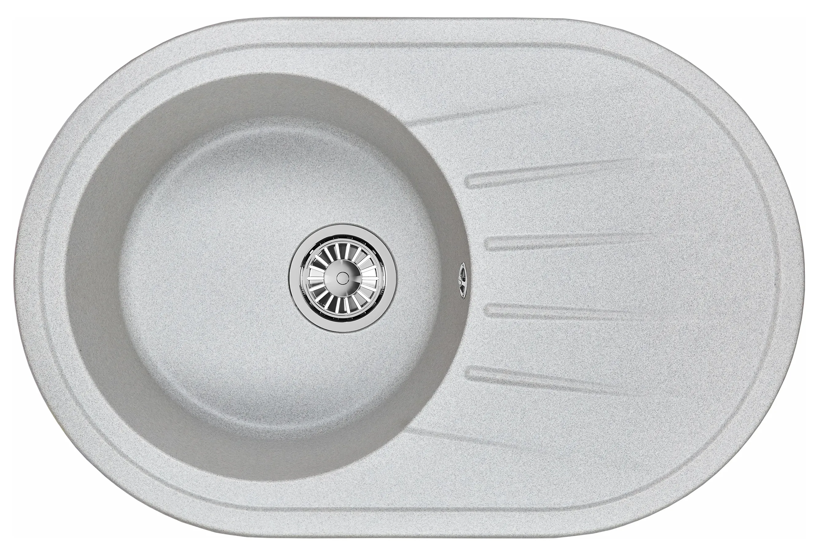 Мойка для кухни Granula Standart 7601 базальт, 76х50 см, овальная