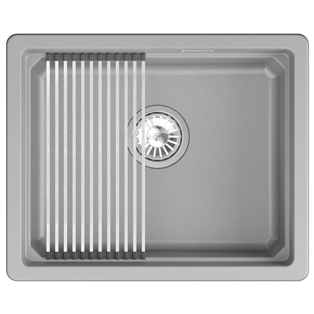 Мойка для кухни Granula Kitchen Space 5501iU алюминиум, 55х45 см, прямоугольная