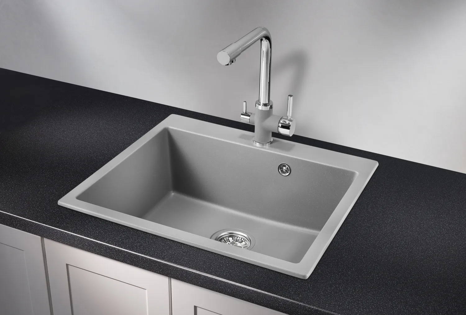 Мойка для кухни Granula 6001 алюминиум, 60х52 см, квадратная