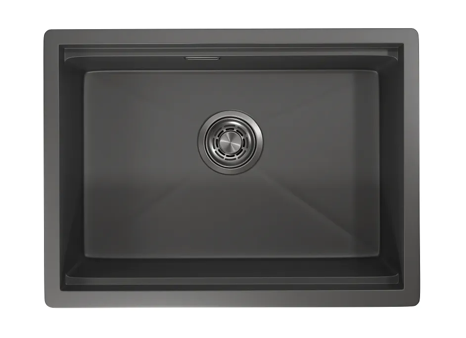 Мойка для кухни Granula Kitchen Space 6045U графит матовый, 60х44,5 см, прямоугольная
