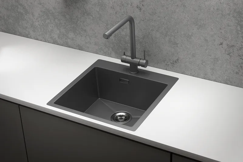Мойка для кухни Granula 5151 графит матовый, 51х51 см, квадратная
