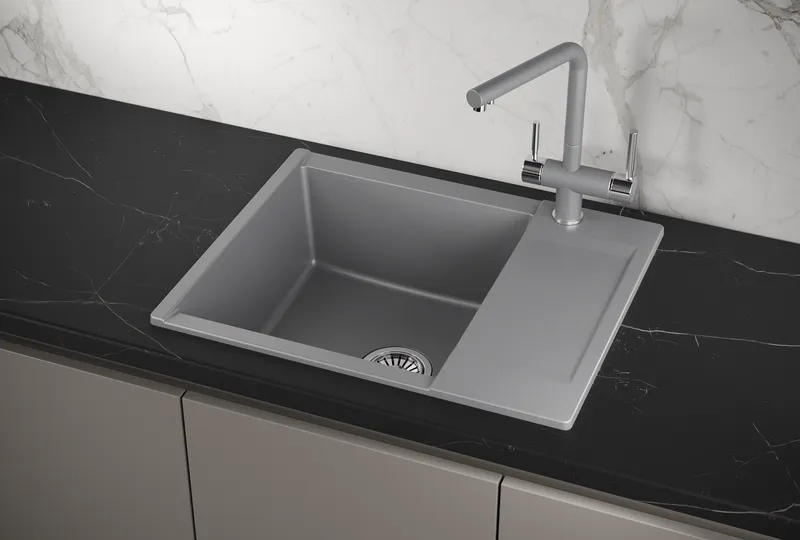 Мойка для кухни Granula Estetica 6202 алюминиум, 62х50 см, прямоугольная