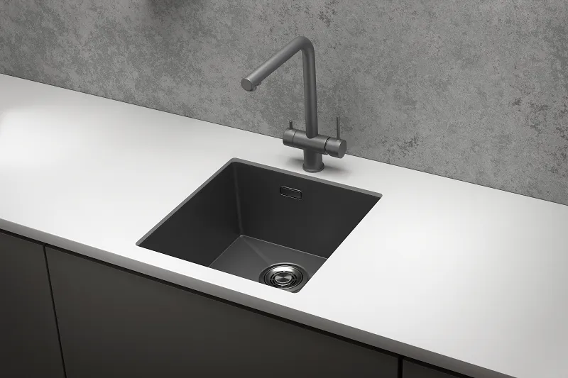 Мойка для кухни Granula 4445U графит матовый, 44х45 см, квадратная