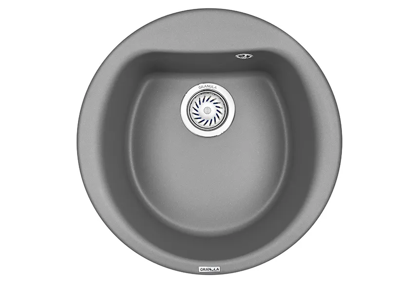 Мойка для кухни Granula 5101 алюминиум, D50 см, круглая