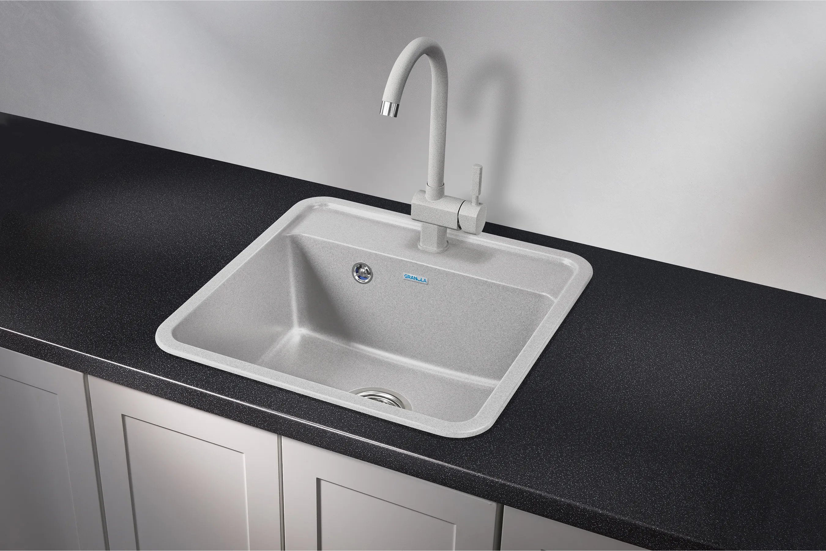 Мойка для кухни Granula Standart 5001 базальт, 50х50 см, квадратная