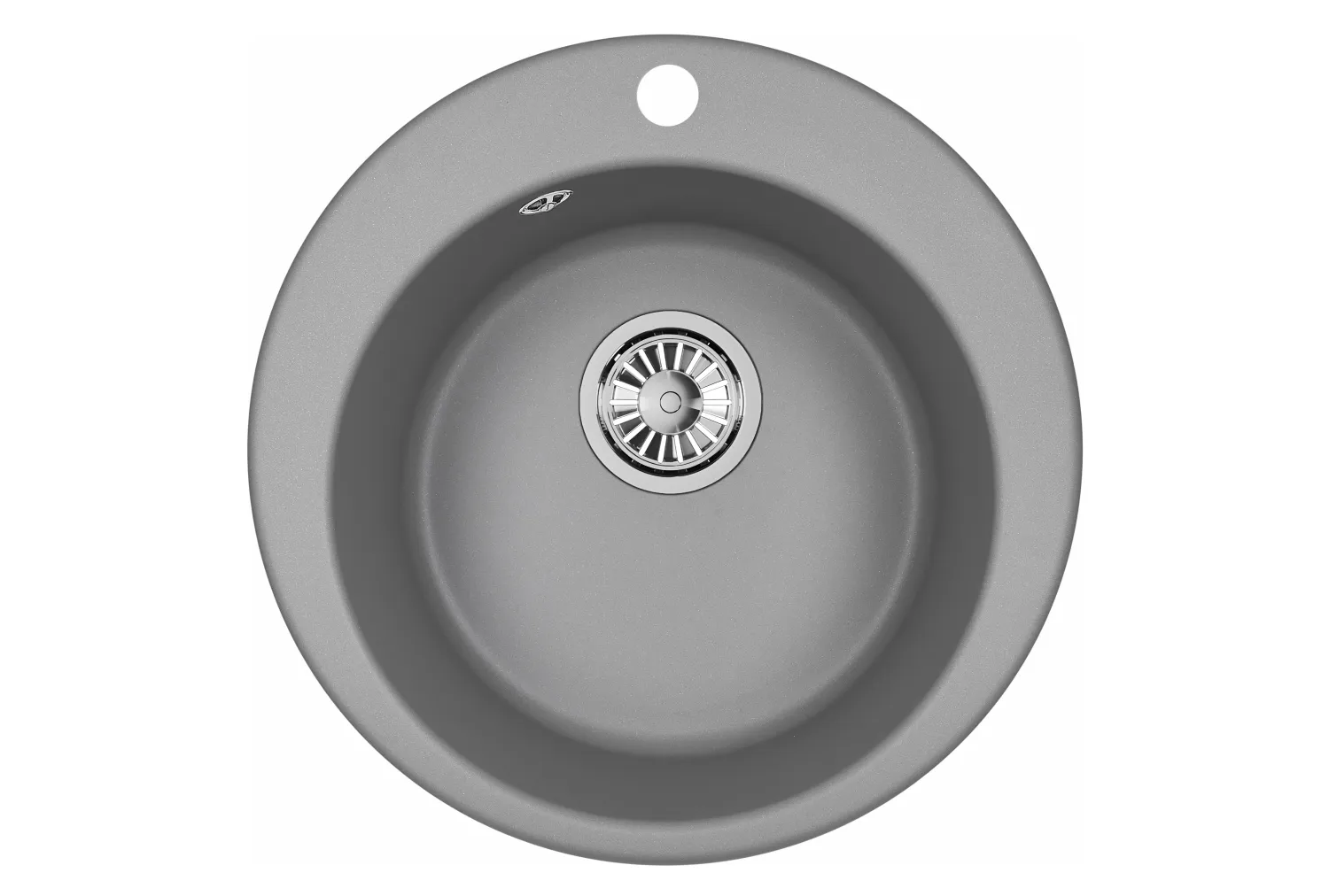 Мойка для кухни Granula 4801 алюминиум, D48 см, круглая
