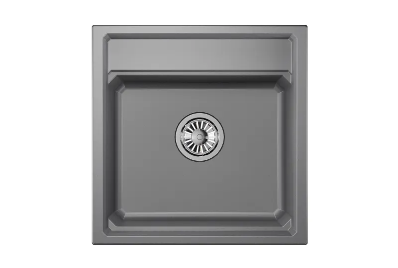 Мойка для кухни Granula Kitchen Space 5002 алюминиум, 50х51 см, квадратная