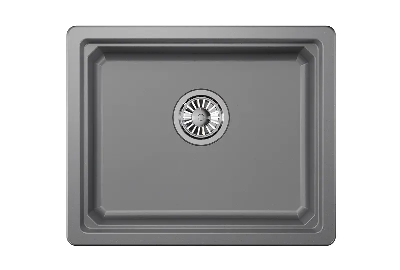 Мойка для кухни Granula Kitchen Space 5501U алюминиум, 55х45 см, прямоугольная