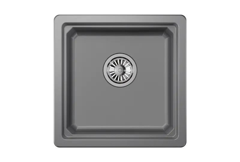 Мойка для кухни Granula Kitchen Space 4501U алюминиум, 45х45 см, квадратная