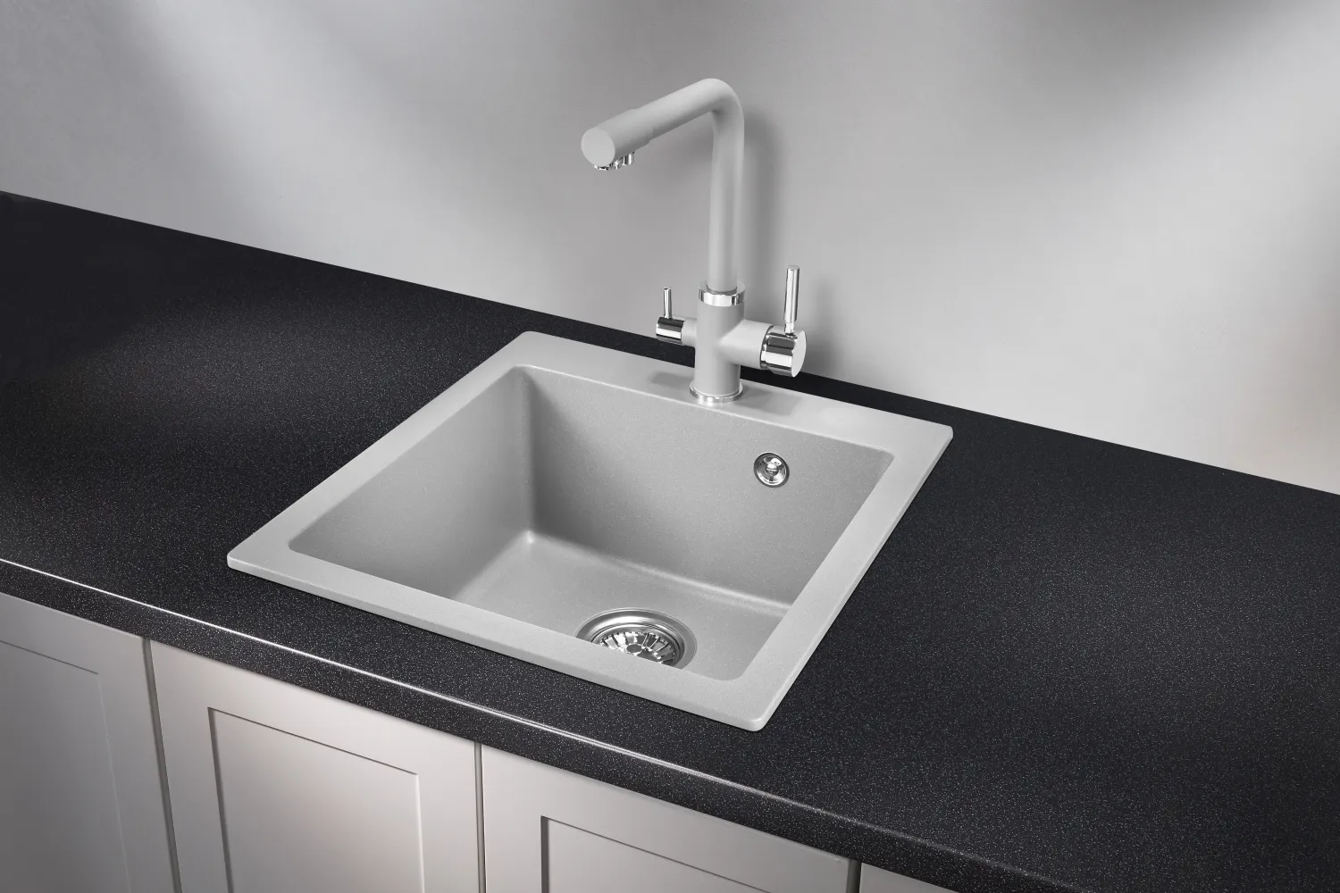 Мойка для кухни Granula 4651 алюминиум, 46,5х51 см, квадратная