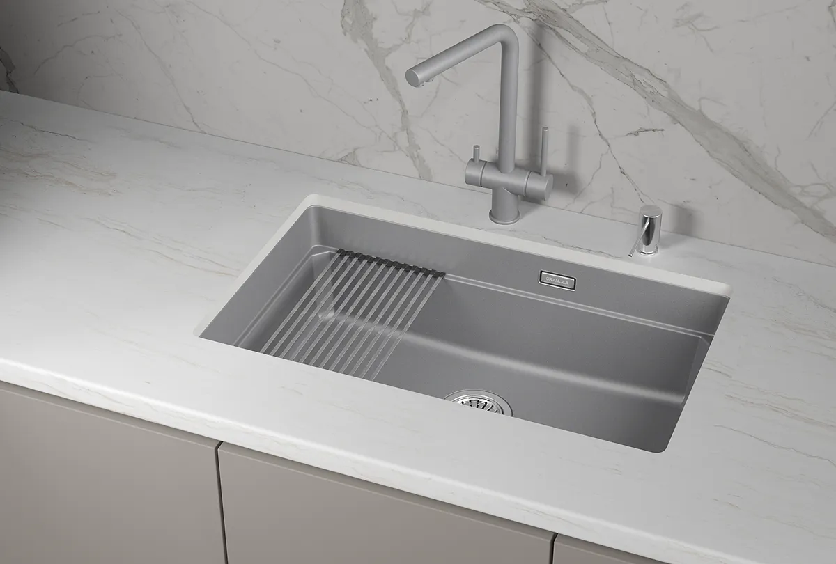 Мойка для кухни Granula Kitchen Space 7303iU алюминиум, 73х45 см, прямоугольная