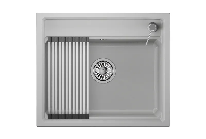 Мойка для кухни Granula Kitchen Space 6003 арктик, 60х51 см, прямоугольная