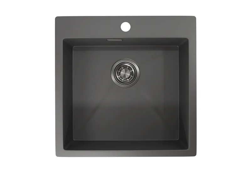 Мойка для кухни Granula 5151 графит матовый, 51х51 см, квадратная