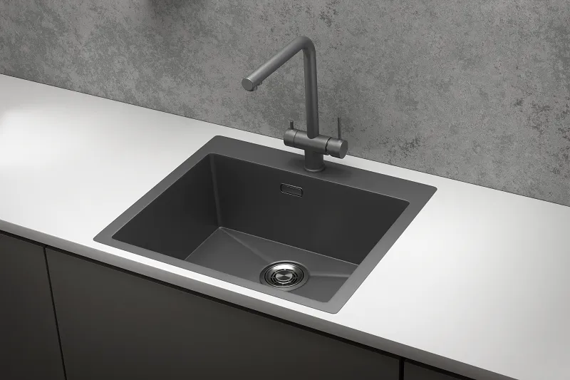 Мойка для кухни Granula 5951 графит матовый, 59х51 см, прямоугольная