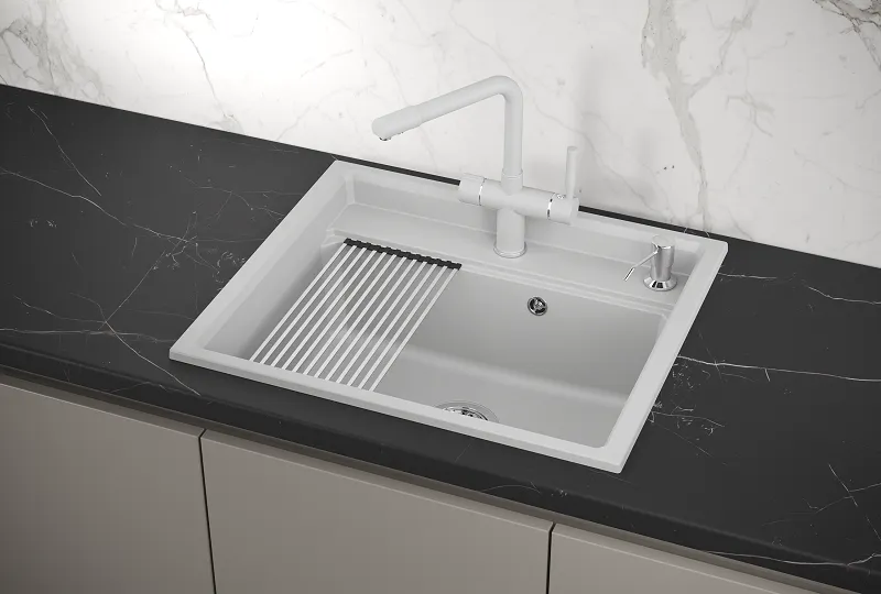 Мойка для кухни Granula Kitchen Space 6003 арктик, 60х51 см, прямоугольная