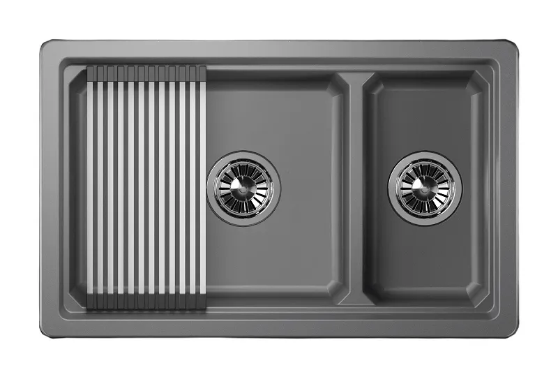 Мойка для кухни Granula Kitchen Space 7304U алюминиум, 73х45,5 см, прямоугольная