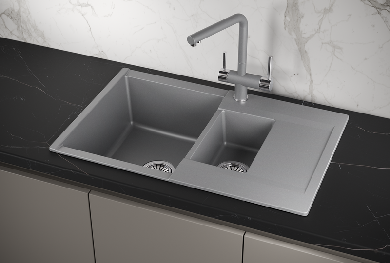 Мойка для кухни Granula Estetica 7808 алюминиум, 78х50 см, прямоугольная